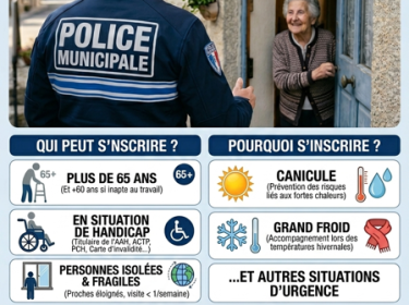 Affiche Registre Personnes Vulnérables